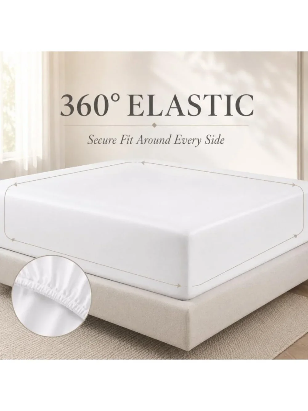 Luxurious 400 Thread Count Cotton King Sheet Set - Soft Light Blue Bedding